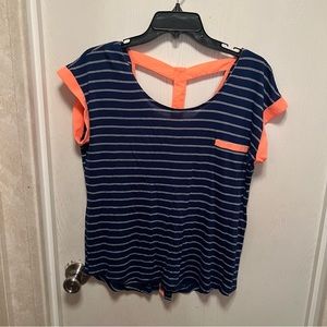 Navy Stripped Blouse